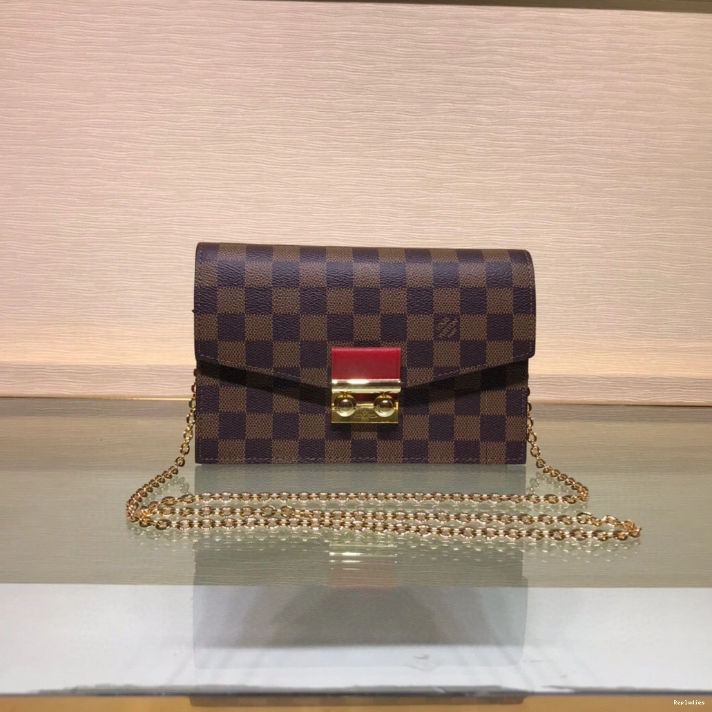 Fake Louis Bags CHAIN WALLET CROISETTE VUITTON LOUIS 0814